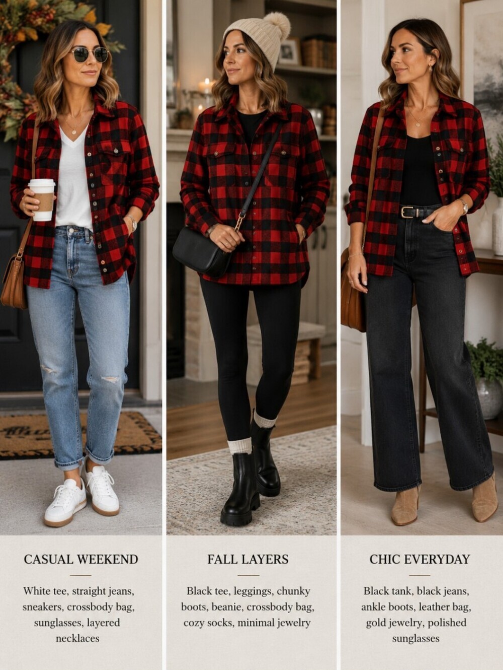 Flannel buffalo check plaid button down shacket pockets oversized small